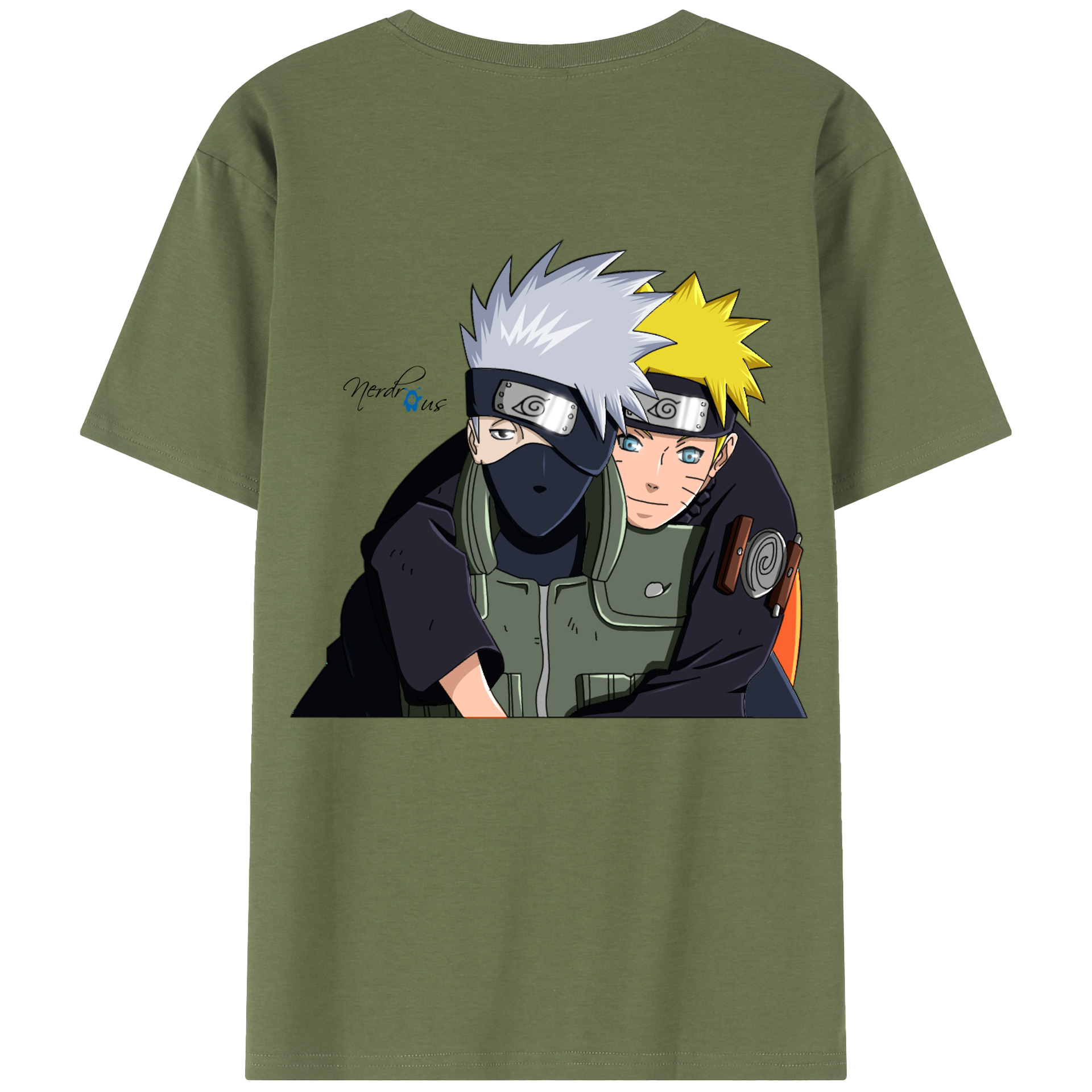 （画像用） NARUTO -ナルト- はたけ カカシ Hatake Kakashi 綿100％半袖Tシャツ（背面プリント）